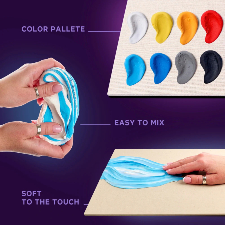 Set pictura senzoriala 3D cu argila usoara, Londra, 30x40 cm [3]