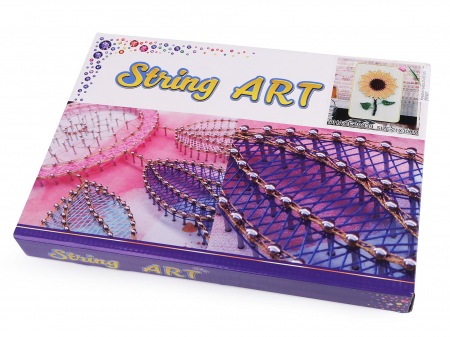 Set String Art, Floarea soarelui, 10 culori, 21x30 cm [2]