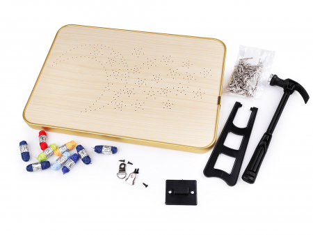 Set String Art, Luna si stele, 9 culori, 21x30 cm [3]