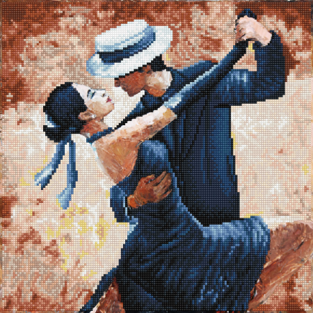 Set goblen cu diamante, fara sasiu, Tango, 41x41 cm [0]