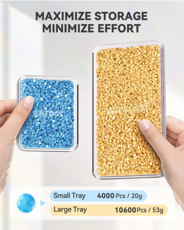 Tavita mica 2 in 1 cu 3 tipuri de compartimente, pentru goblenurile cu diamante [1]