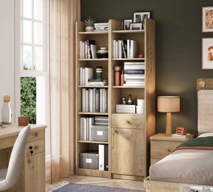 Biblioteca pentru camera copii Colectia Mocha – 43x184x38 cm [2]
