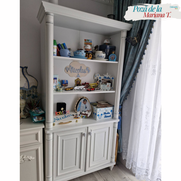 Biblioteca pentru camera copii Colectia Romantic, 96x42x186 cm [4]