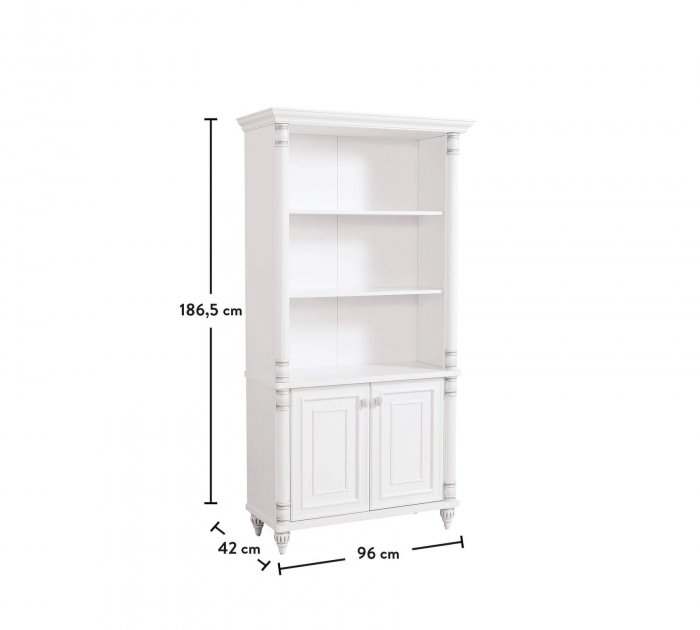 Biblioteca pentru camera copii Colectia Romantic, 96x42x186 cm [3]