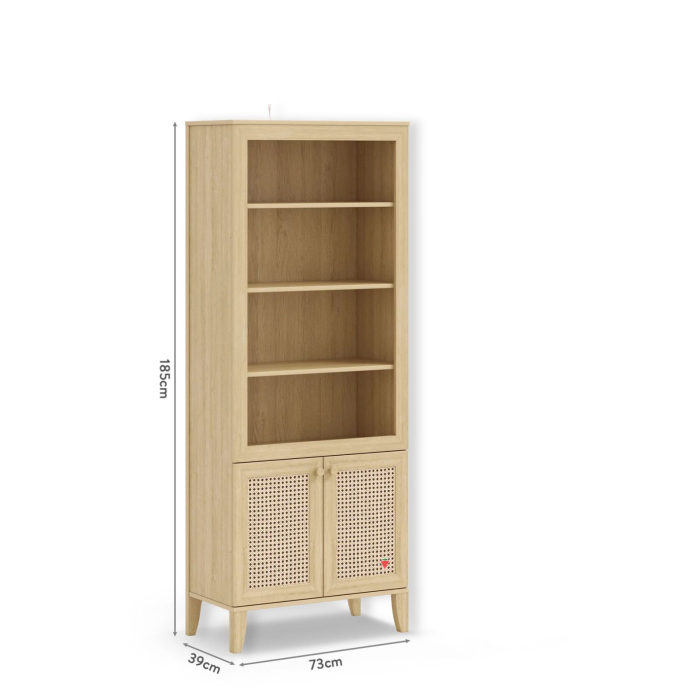 Biblioteca pentru camera copii si adolescenti, 73x185x39 cm, Colectia Loof New [4]