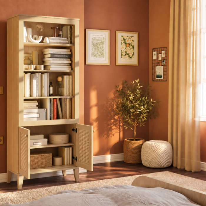 Biblioteca pentru camera copii si adolescenti, 73x185x39 cm, Colectia Loof New [3]