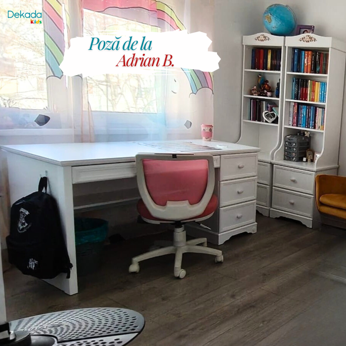 Biblioteca pentru camera fetelor Colectia Rustic White [2]