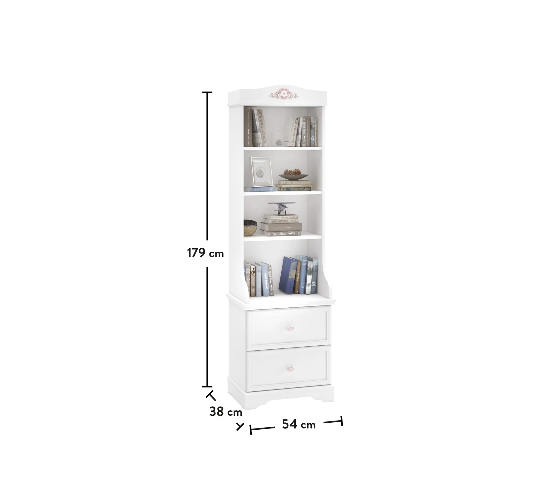 Biblioteca pentru camera fetelor Colectia Rustic White [3]