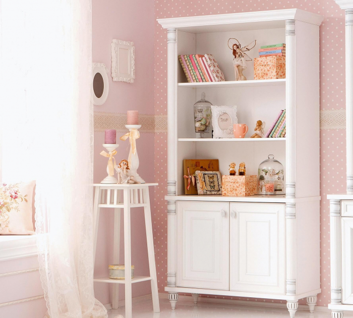 Biblioteca pentru camera copii Colectia Romantic, 96x42x186 cm [2]