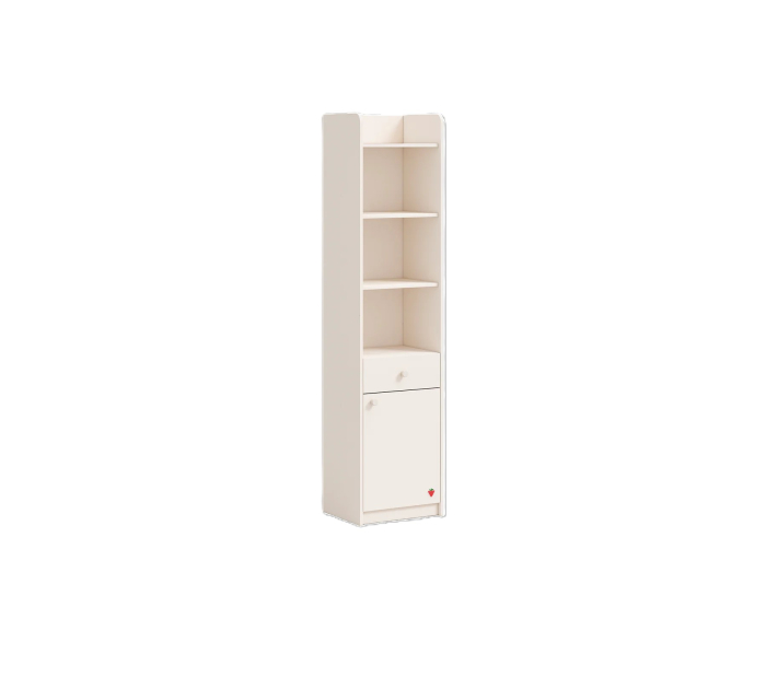Bibliotecă pentru copii cu rafturi și sertar 43x184x38 cm, colecția Varia [1]