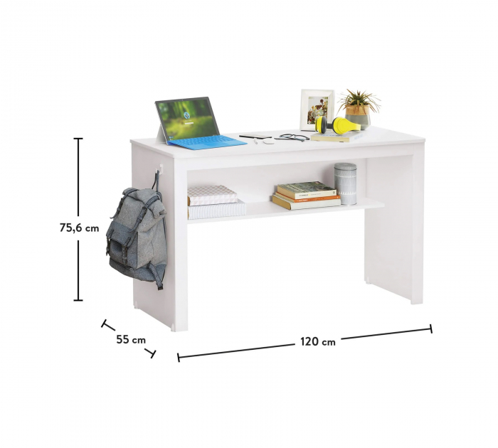 Masa de studii pentru copii Colectia White Line 120x75x55 cm [3]