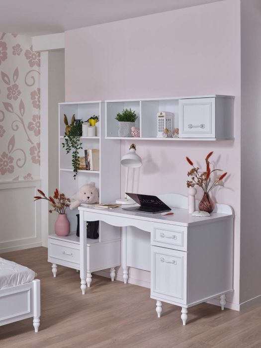 Birou Juliette pentru Camera Copiilor 120x65x89 cm – Eleganță Clasică și Funcționalitate [9]