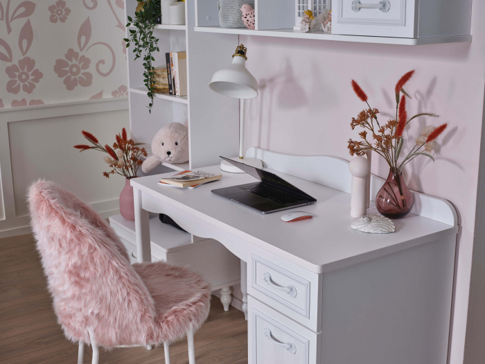 Birou Juliette pentru Camera Copiilor 120x65x89 cm – Eleganță Clasică și Funcționalitate [6]