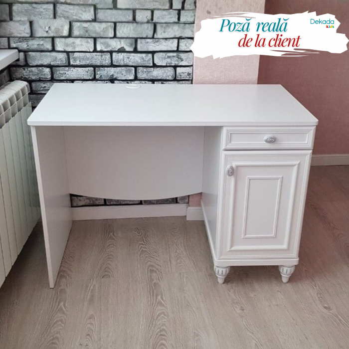 Set Studiu Camera Fete Romantica 3 Piese – Birou + Unitate + Biblioteca [5]