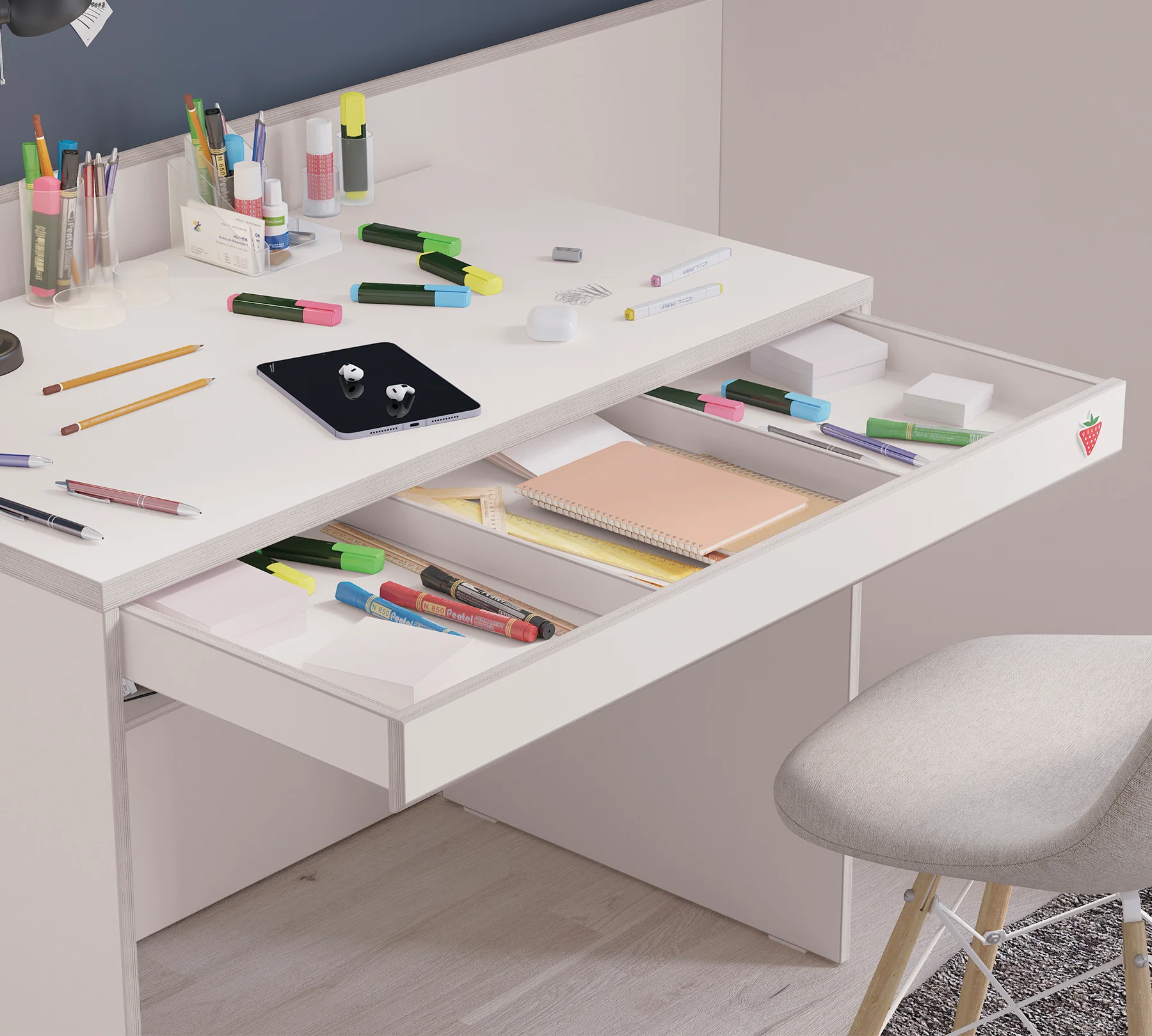 Birou pentru camera copii si tineret Colectia Studio White [7]