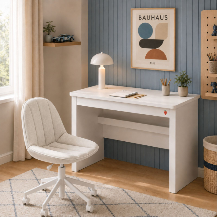 Birou pentru copii cu sertar – Spațiu de lucru modern, colecția Varia White [3]