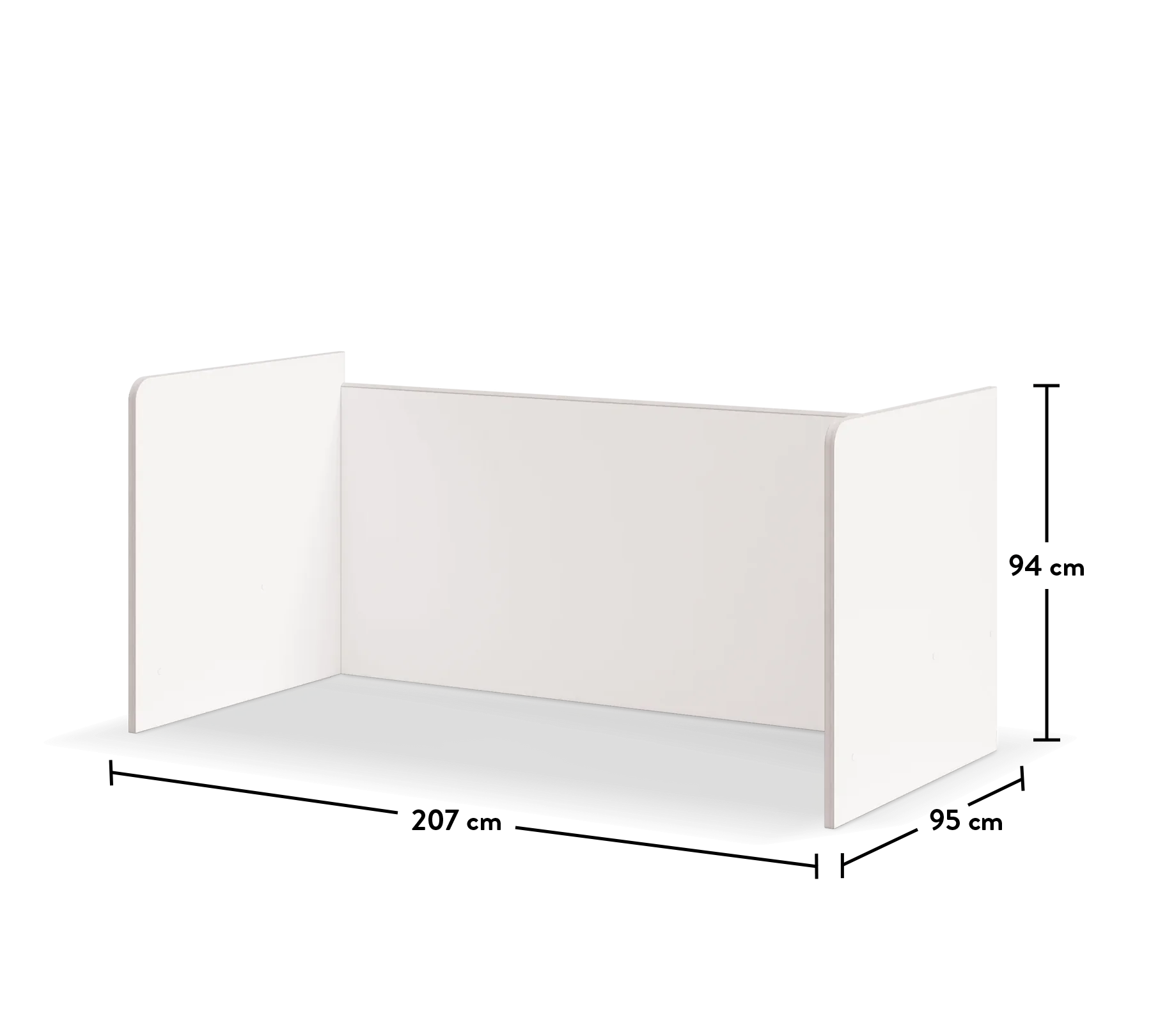 Cadru de jos pentru pat supraetajat Colectia Studio White [6]