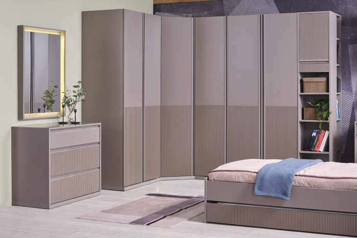 Cadru dulap 2 uși pentru copii – fără uși, compatibil cu PAL sau sticlă, design modular [4]