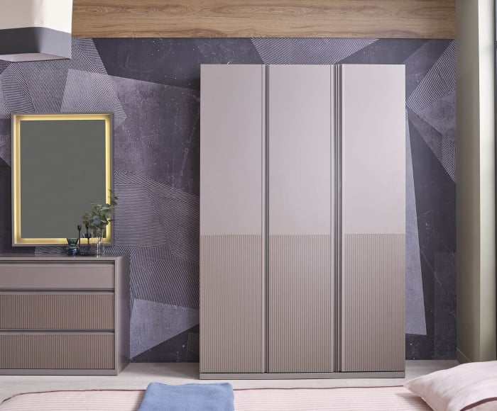 Cadru dulap 3 uși pentru copii – fără uși, compatibil cu PAL sau sticlă, design modular [8]