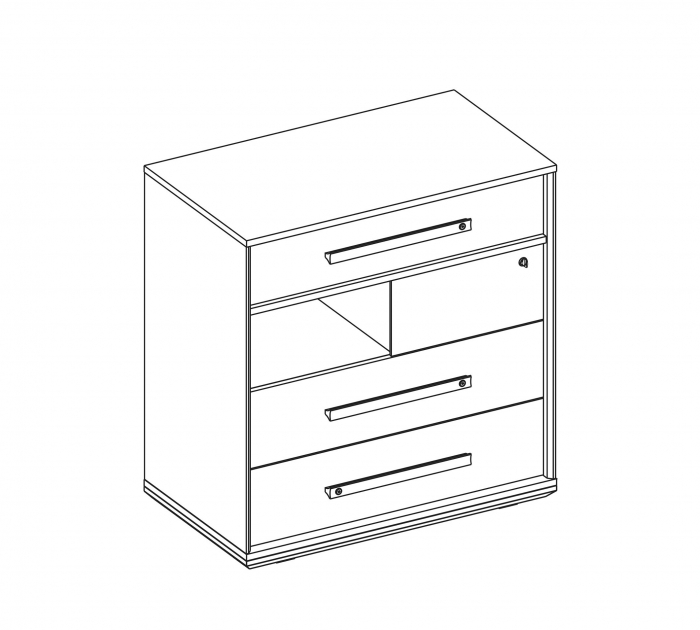 Comoda din pal din Colectia Duo 80x46x83 cm [4]