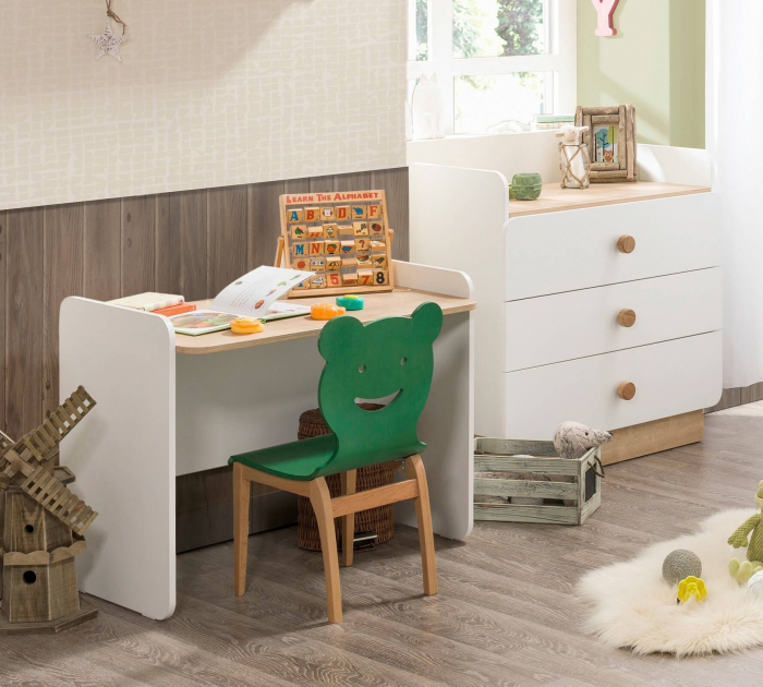 Comoda cu 3 sertare cu masuta incorporat, pentru camera copii Colectia Natura Baby [2]