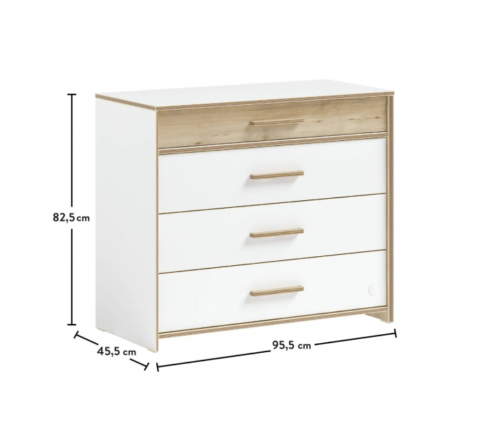 Comoda cu 4 sertare, pentru adolescenti Colectia Modera [6]