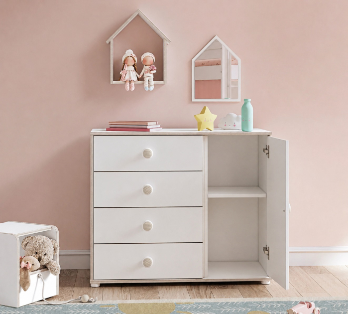 Comoda cu 4 sertare pentru copii, Colectia Montessori [4]
