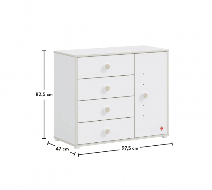 Comoda cu 4 sertare pentru copii, Colectia Montessori [3]