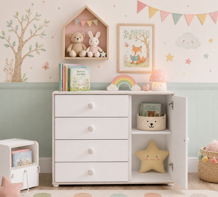 Comoda cu 4 sertare pentru copii, Colectia Montessori [3]