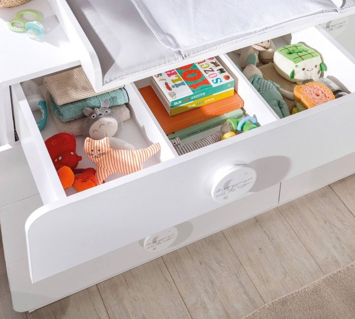 Comoda cu 4 sertare si usa, pentru camera copii, colectia Baby Cotton [4]