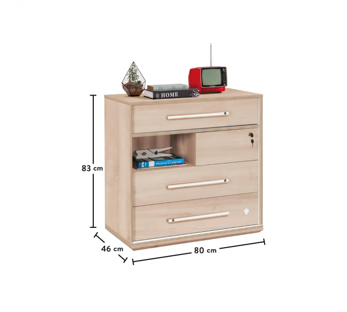 Comoda din pal din Colectia Duo 80x46x83 cm [3]