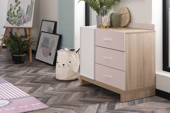 Comoda pentru camera fetelor, colectia Angel City, 88x48x82 cm [3]