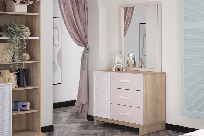 Comoda pentru camera fetelor, colectia Angel City, 88x48x82 cm [5]