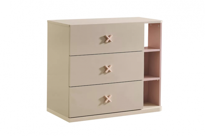Comodă pentru copii cu 3 sertare – Design modern, colecția Nordic [1]