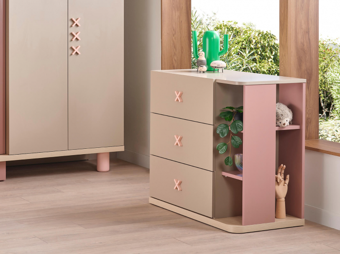 Comodă pentru copii cu 3 sertare – Design modern, colecția Nordic [2]