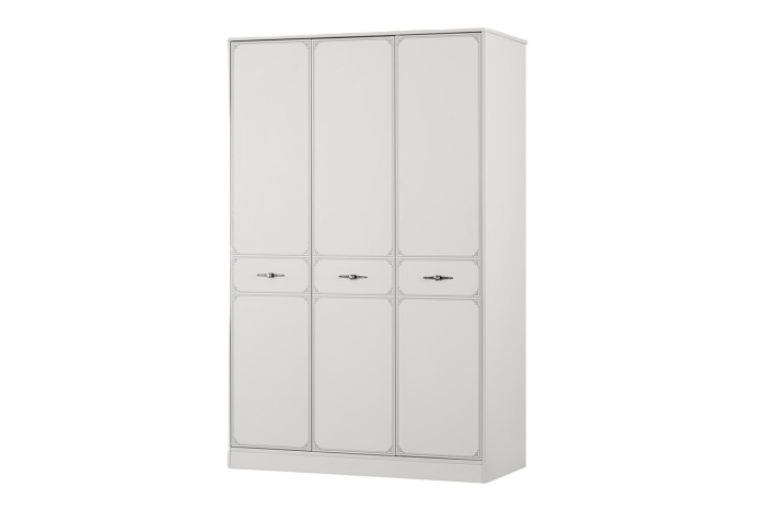 Dulap 3 uși Perla S pentru camera copii 126x60x200 cm – Spațiu generos de depozitare [1]
