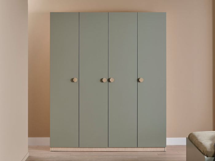 Dulap 4 usi, mobilier modern pentru camera copii, 165x54x198 cm, Colectia Mono [4]