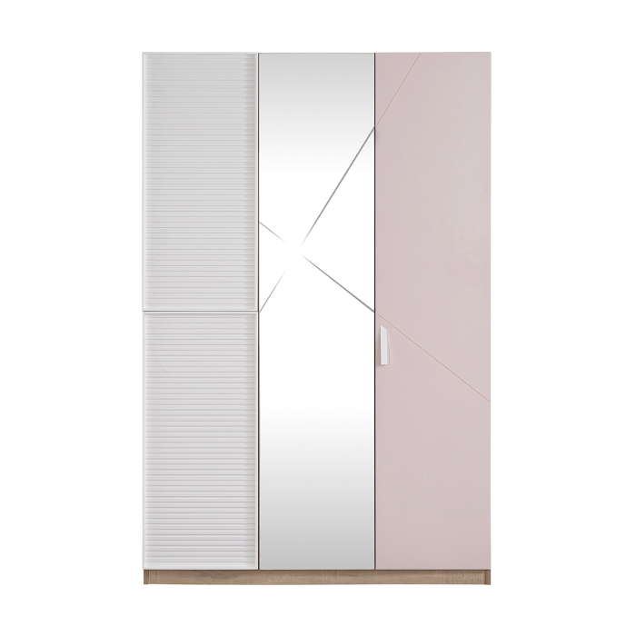 Dulap copii 3 usi Angel City, mobilier modern pentru camera fetelor, 133x64x204 cm [2]