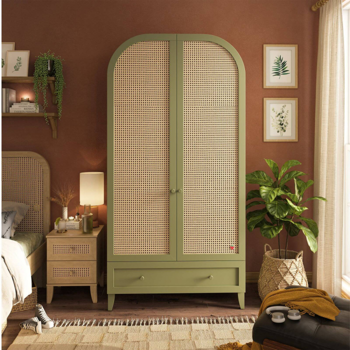 Dulap cu 2 usi cu arc pentru copii si adolescenti, 109x220x62 cm, Colectia Loof New [2]