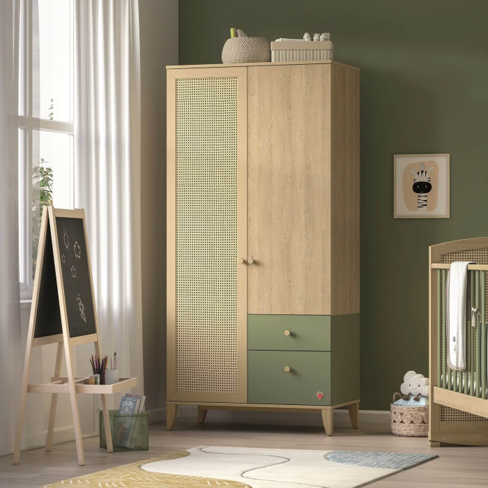 Dulap cu 2 usi pentru copii, 95x200x53 cm, Colectia LOOF [5]