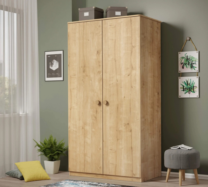 Dulap cu 2 usi, pentru tineret Colectia Mocha, 106x59.5x197.5 cm [2]