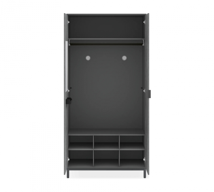 Dulap 104x214x59 cm pentru adolescenti, colectia Space Gray [2]