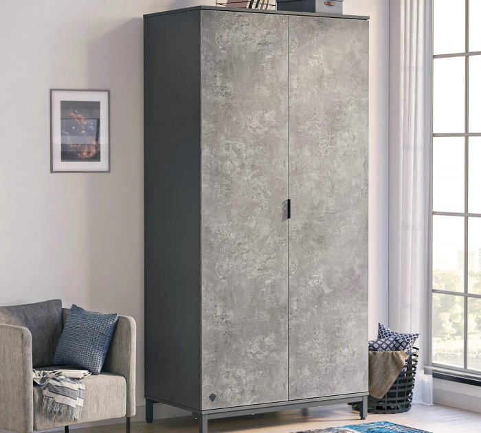 Dulap 104x214x59 cm pentru adolescenti, colectia Space Gray [4]