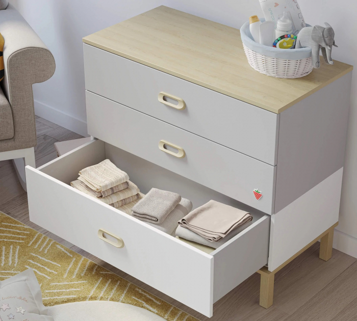 Comoda cu 3 sertare pentru copii, Colectia Mino Baby 88x80x44cm - Cilek [5]