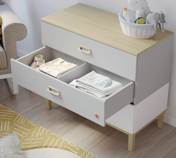 Comoda cu 3 sertare pentru copii, Colectia Mino Baby 88x80x44cm - Cilek [4]