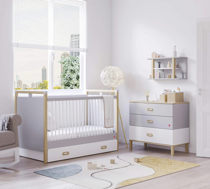 Comoda cu 3 sertare pentru copii, Colectia Mino Baby 88x80x44cm - Cilek [8]