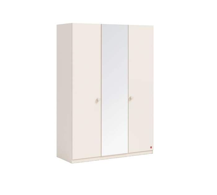 Dulap cu 3 uși și oglindă pentru cameră copii – 150x214x62 cm, colecția Varia [1]