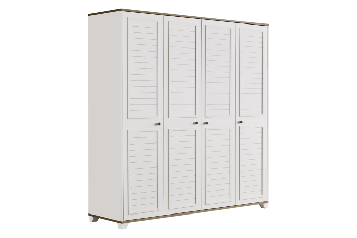 Dulap cu 4 uși pentru camera copiilor, colecția Nova – 179x62x198 cm [1]