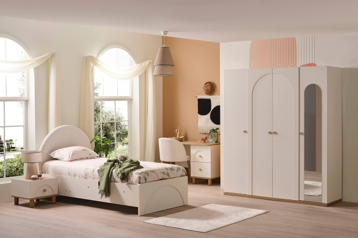 Dulap cu 4 usi si oglinda 177x59x204 cm, colecția Louis [4]