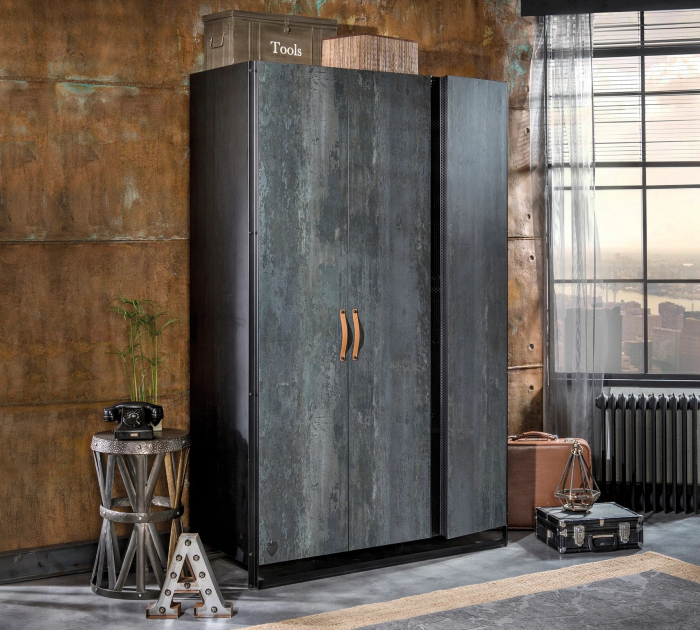 Dulapul cu 3 usi, pentru tineret Colectia Dark Metal [2]